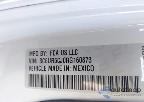 2024 Ram 2500 Tradesman 4X4 6'4 Box из США, поврежденный, VIN 3C6UR5CJ0RG160873